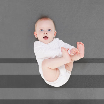 Slate Gray Stripes on Gray Background Machine-washable Throw Blanket