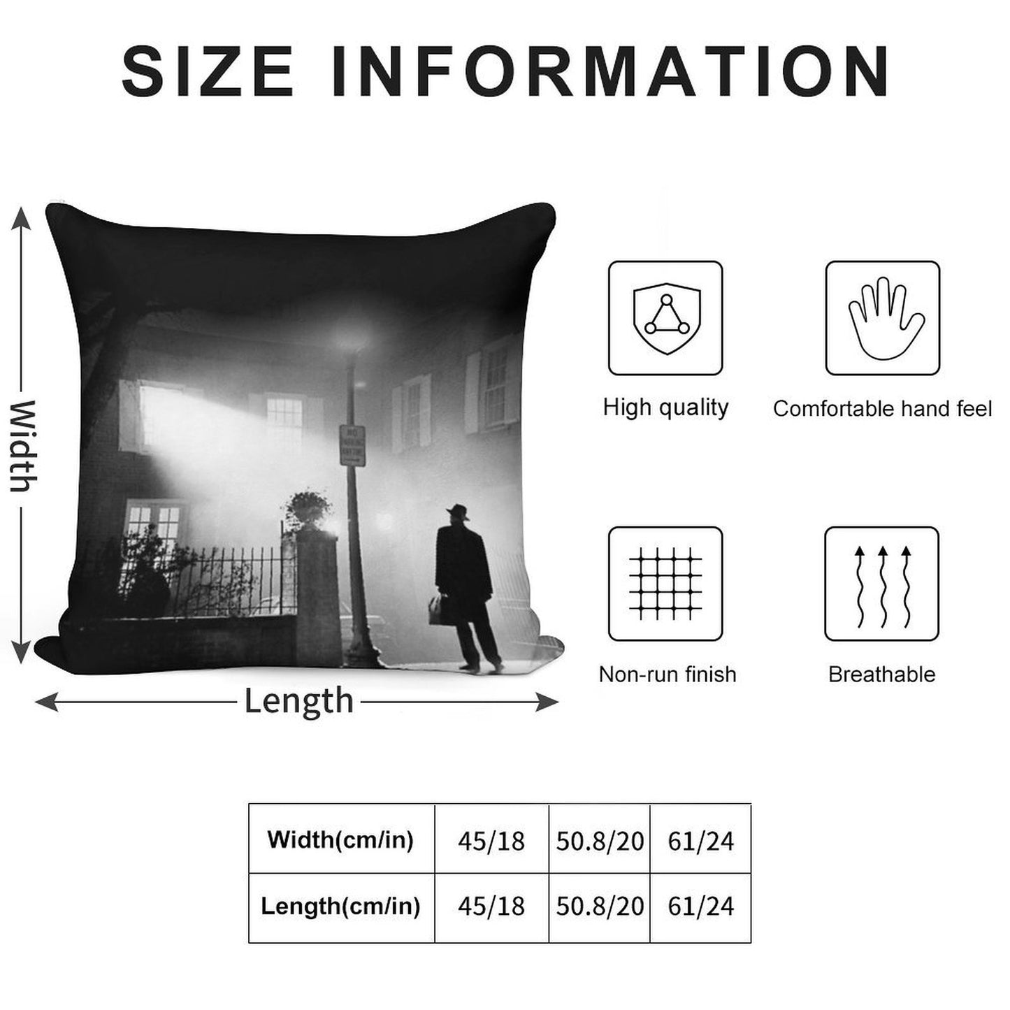 The Exorcist Soft Anti-Pilling Throw Pillow