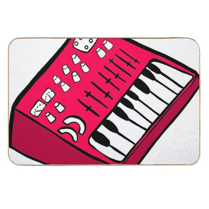 The Red Synthesizer  Stain-Proof Bath Mat