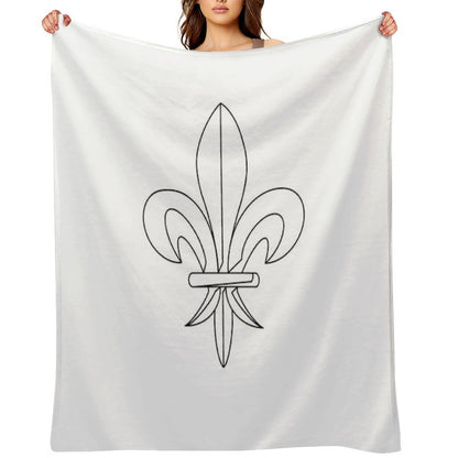 Fleur De Lys Shrink-resistant Throw Blanket