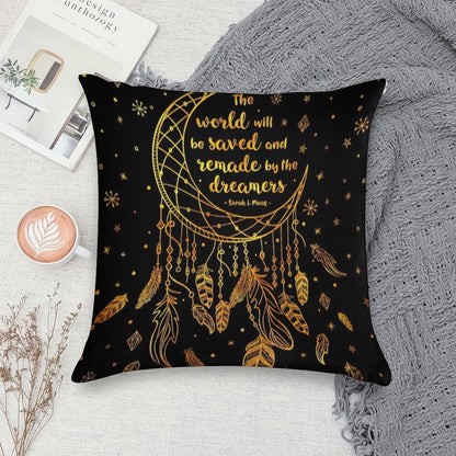 Saved And Remade - Gold Soft Skin-Friendly Throw Pillow