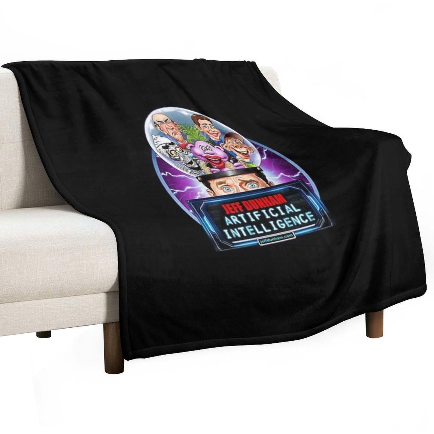 Jeff Dunham Artificial Intelligence Comfort Throw Blanket