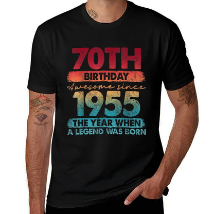 70 Year Old Gifts Vintage 1955 Limited Edition 70th Birthday  Versatile T-Shirt