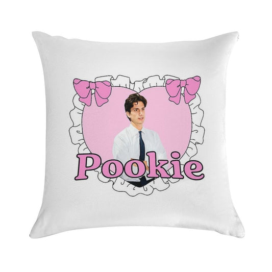 Jack Schlossberg Pookie Lace Heart Soft Warmth Comfort Throw Pillow