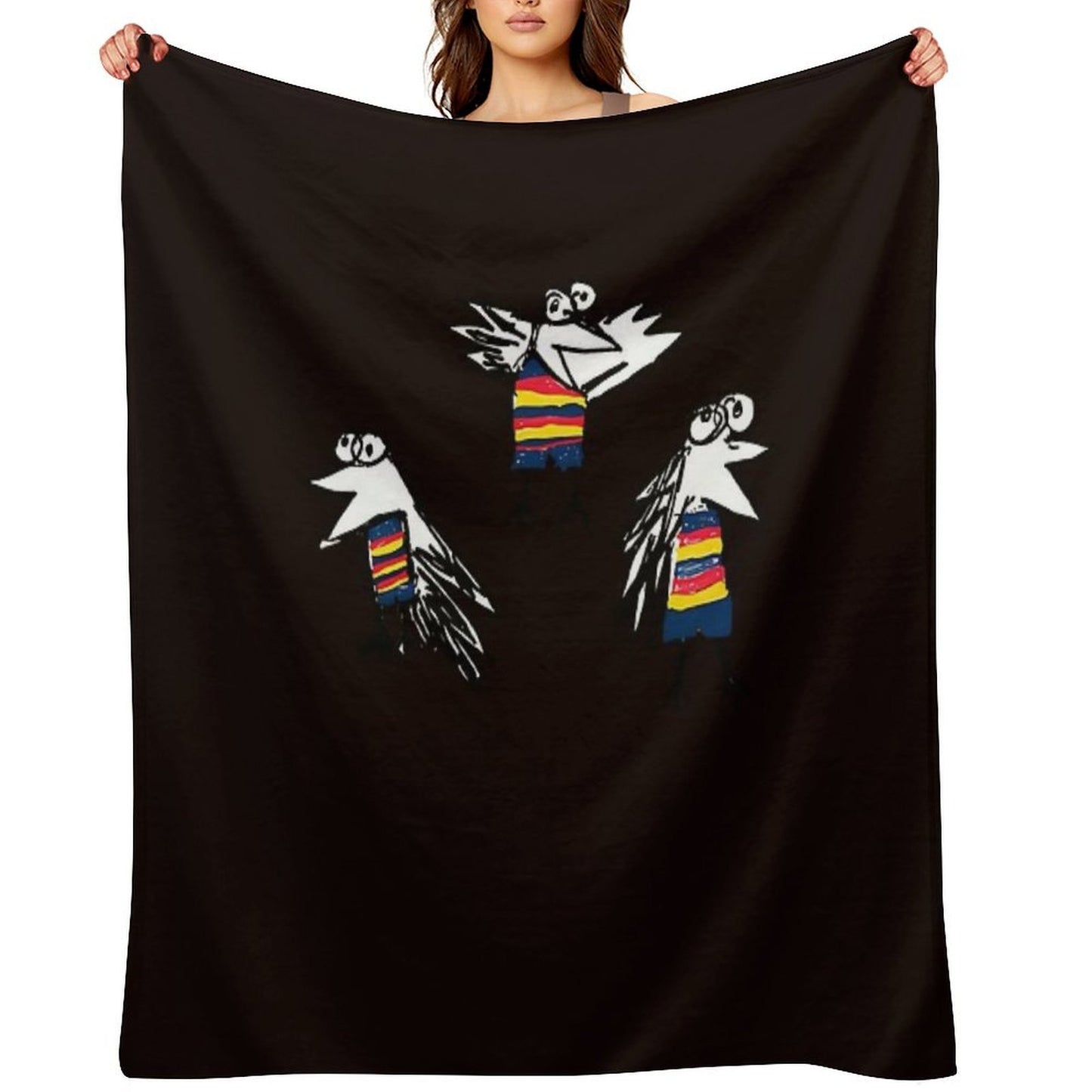 Adelaide Crows Logo Drawing Shrink-resistant Throw Blanket