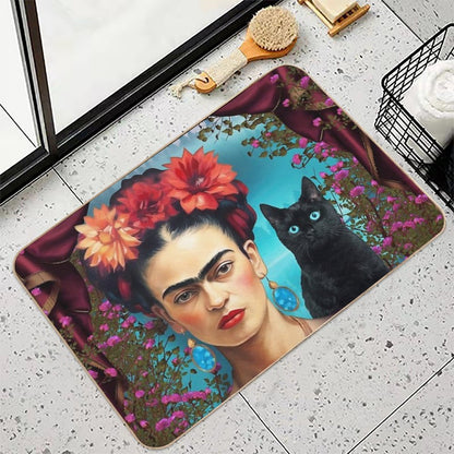 Frida Kahlo 2  Pet-Safe Bath Mat