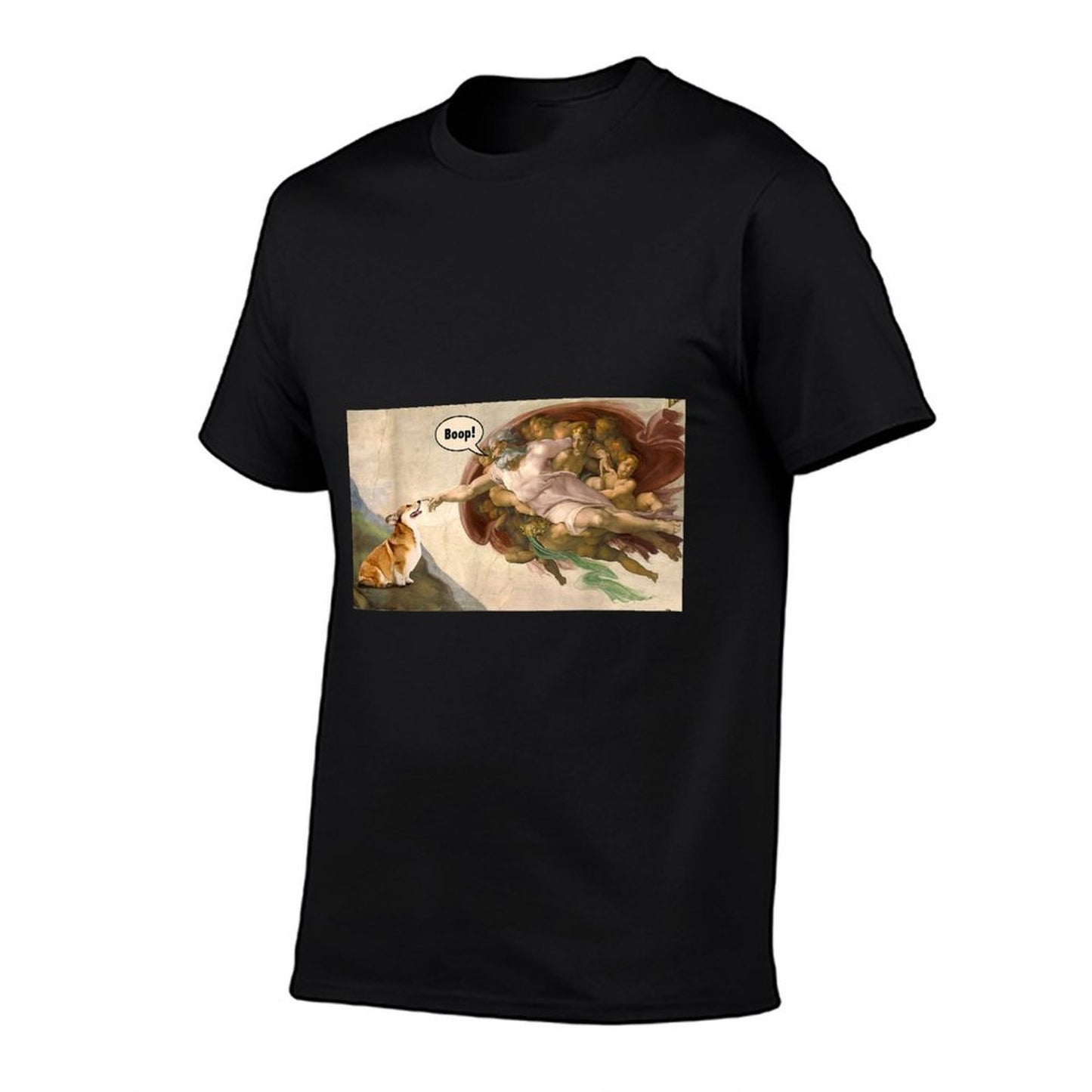 Boop The Snoot of Welsh Corgi Funny Korgi Dog Meme  Wrinkle-resistant T-Shirt