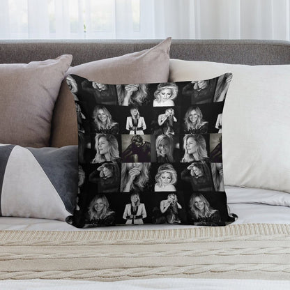 Helene Fischer Collage Soft Decorative Cover Throw Pillow