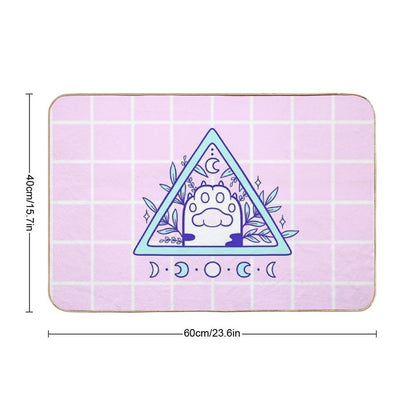 Witchy Cat Paw 03  Nikury  Absorbent Bath Mat