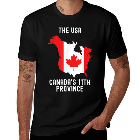 The USA Canada’s 11th Province Funny  Moisture-wicking T-Shirt