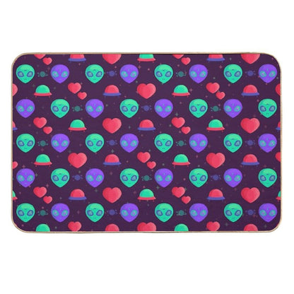 Kawaii Aliens  Long-Lasting Bath Mat