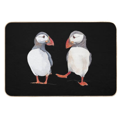 Pssstt... Wanna Dance Sweet Puffin Friends  High-Traffic Bath Mat