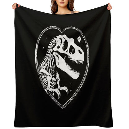 T Rex Love Versatility Throw Blanket