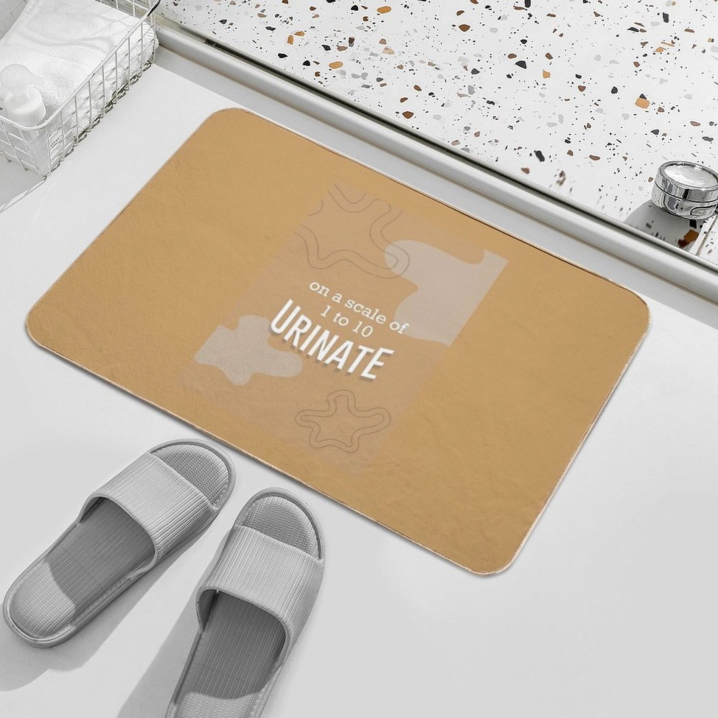 on A Scale of 1 to 10, Urinate  Pet-Safe Bath Mat