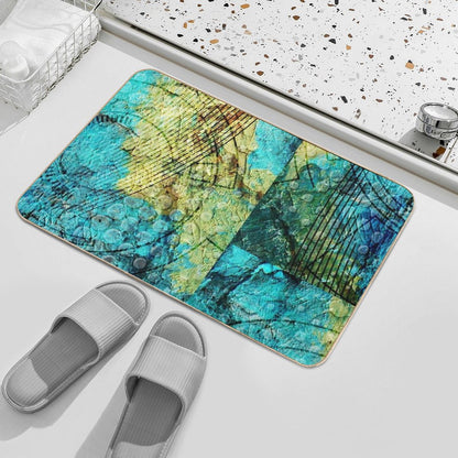 Turquoise  Toxin-Free Bath Mat