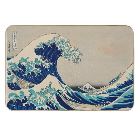 The Great Wave Off Kanagawa  Dirt-Trapping Bath Mat