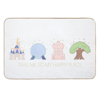 Take Me to My Happy Place - Four Magic Kingdoms  Dirt-Trapping Bath Mat