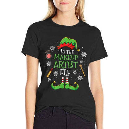 Im The Makeup Artist Elf Christmas  Tagless Design T-Shirt