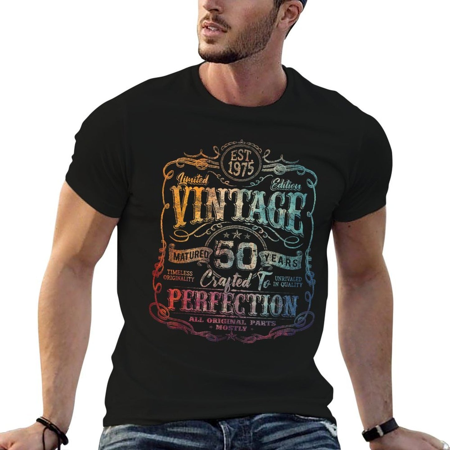 Vintage 1975 Limited Edition 50 Year Old 50th Birthday  Wrinkle-resistant T-Shirt