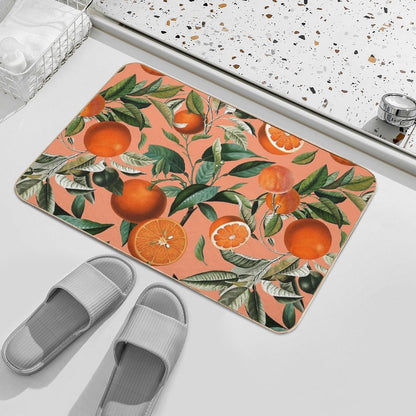 Vintage Fruit Pattern XII  Long-Lasting Bath Mat