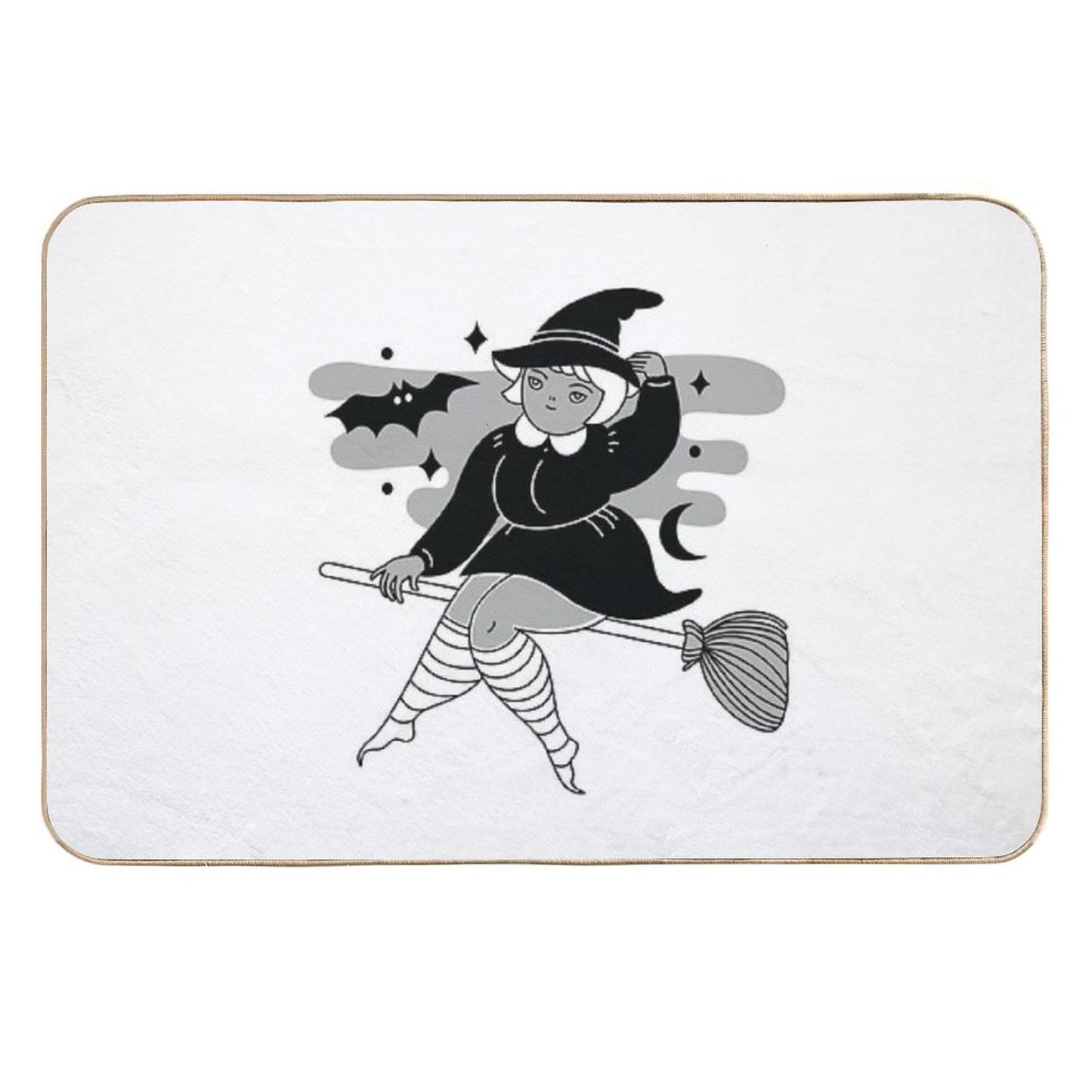 Flying at Midnight  Easy To Clean Bath Mat