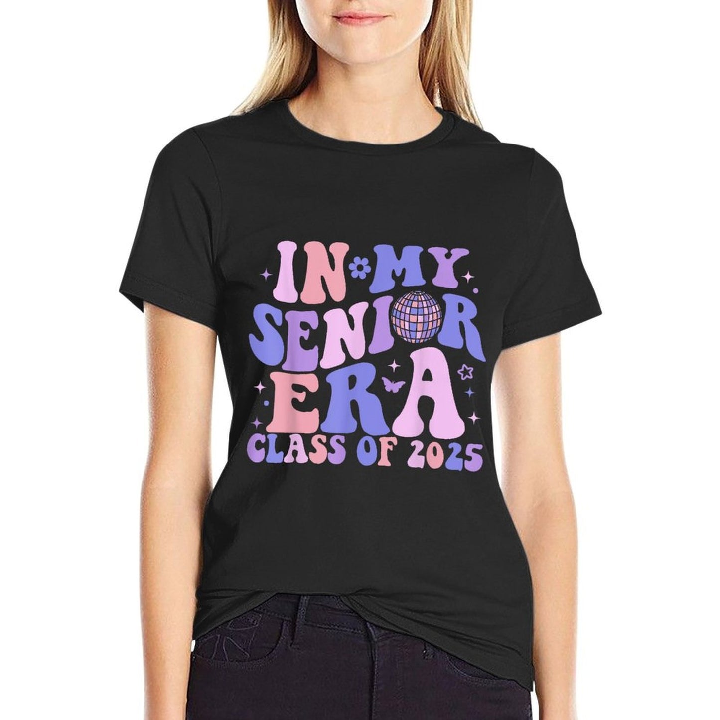 In My Senior Era Class of 2025 Groovy Senior 2025 Graduation  Moisture-wicking T-Shirt