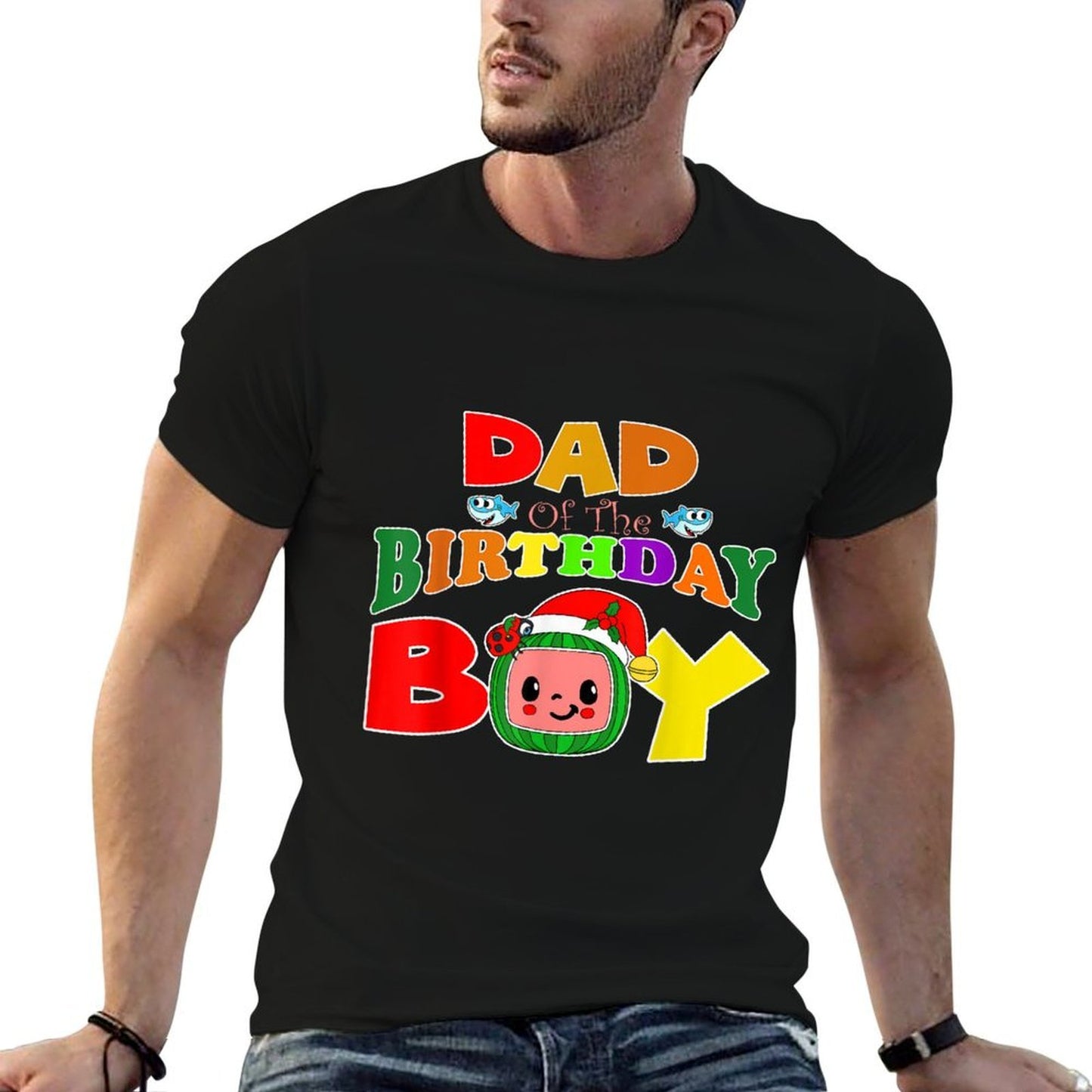 Dad And Mom Of The Birthday Boy Funny Melon Family Matching  Classic T-Shirt