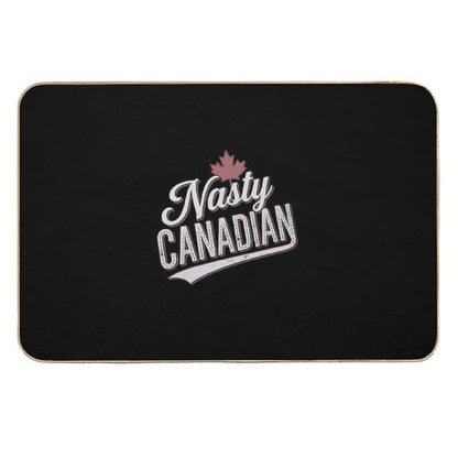 Nasty Canadian Maple Elbows Up True North Strong And Free  Fade-Resistant Bath Mat