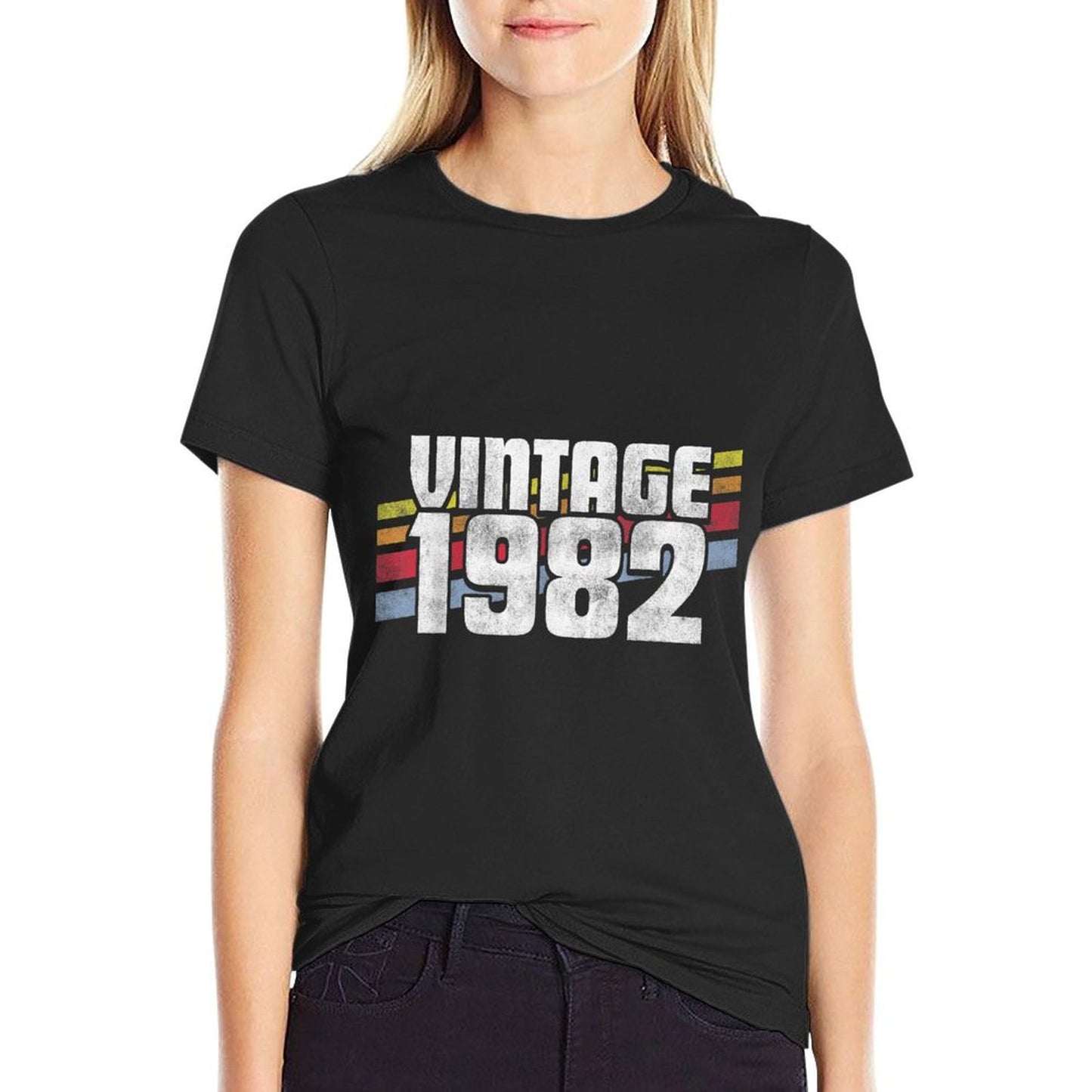 Vintage 1982 40th Birthday Gift Men Women 40 Years Old  Easy-care T-Shirt