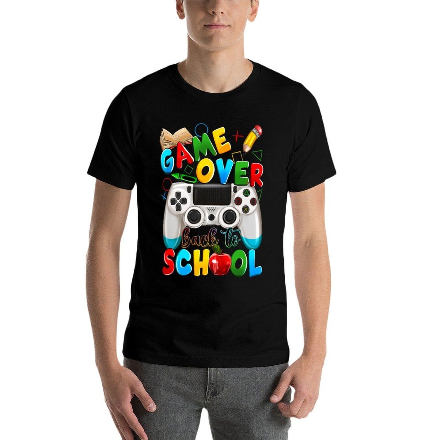 Game Over Back to School - Crush The School Year! Premium  Cotton T-Shirt