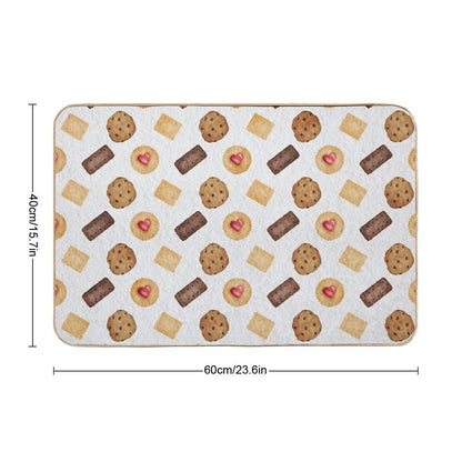 Watercolour Biscuits  Dirt-Trapping Bath Mat