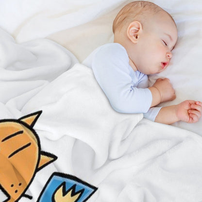 Dog Man  Dog Man X Petey And Li'l Petey Travel-friendly Throw Blanket