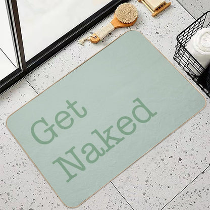 Cute Get Naked Bath Mat  Odorless Bath Mat