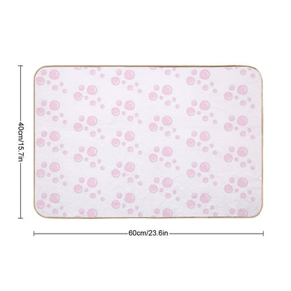 Pink Bubbles Collection  Toxin-Free Bath Mat