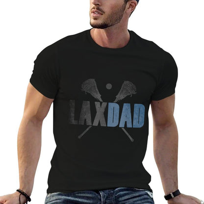 Lax Dad Lacrosse Player Father Coach Sticks Vintage Graphic  High-quality Stitching T-Shirt