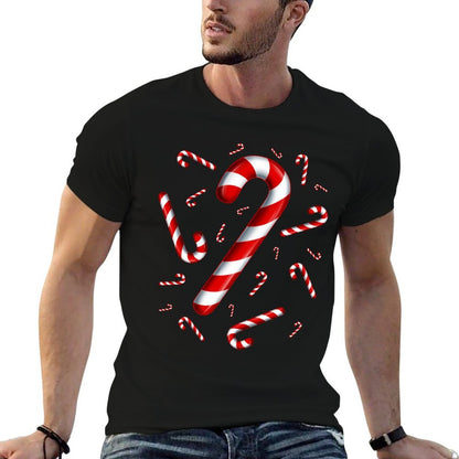 Candy Cane Christmas Candy Matching Family  Soft T-Shirt