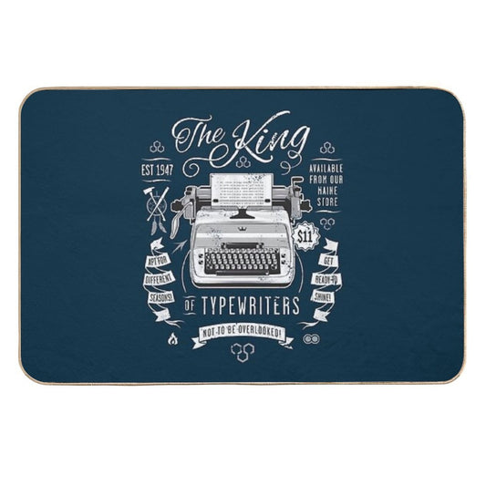The King of Typewriters  Rapid-Drying Bath Mat