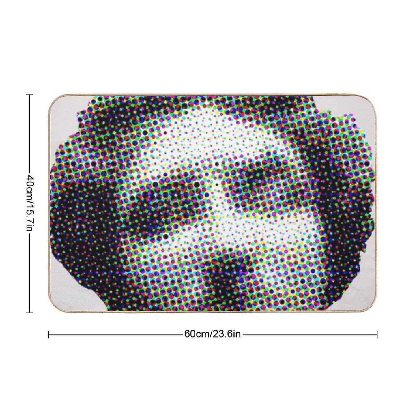 Halftone Apollo  Dirt-Trapping Bath Mat