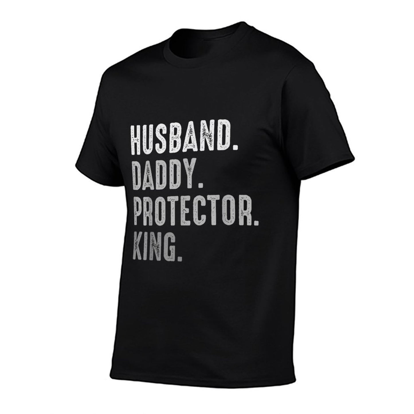 Husband Daddy Protector King Fathers Day Gift  Polyester Blend T-Shirt