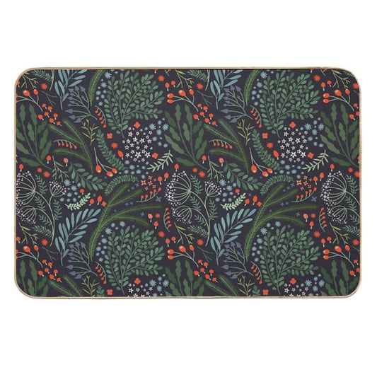 Night Florals  High-Traffic Bath Mat