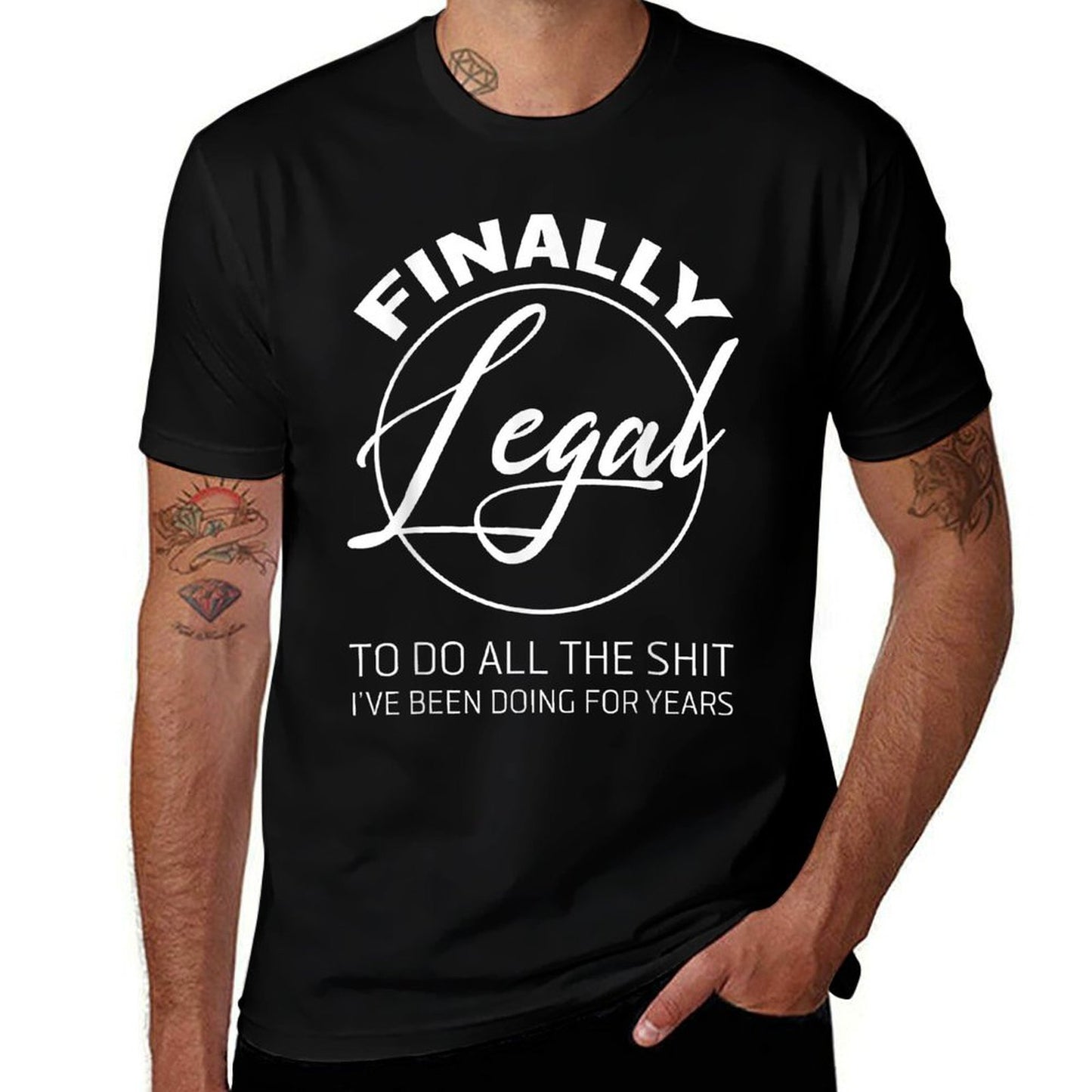 Finally Legal To Do This Shit 21st Anniversary  Breathable T-Shirt