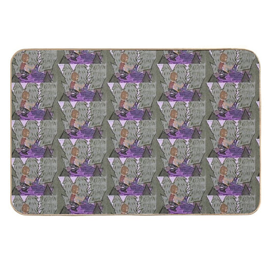 Sigrid And The Wolverine  Easy Maintenance Bath Mat