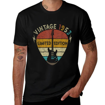 70 Years Old Vintage 1953 Guitar Lover 70th Birthday  Easy-care T-Shirt
