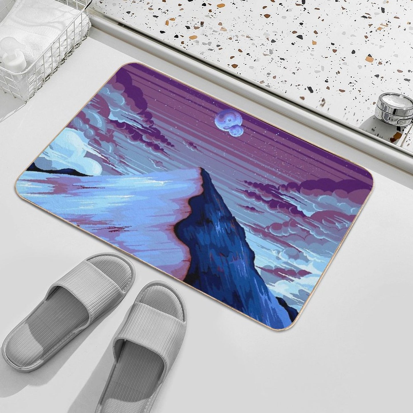Mountain  Eco-Friendly Bath Mat