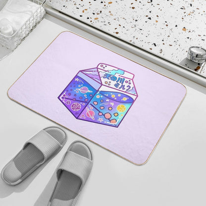 Milky Way Milk Carton  Eco-Friendly Bath Mat