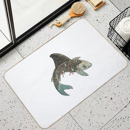 Koi Shark Fin  Absorbent Bath Mat