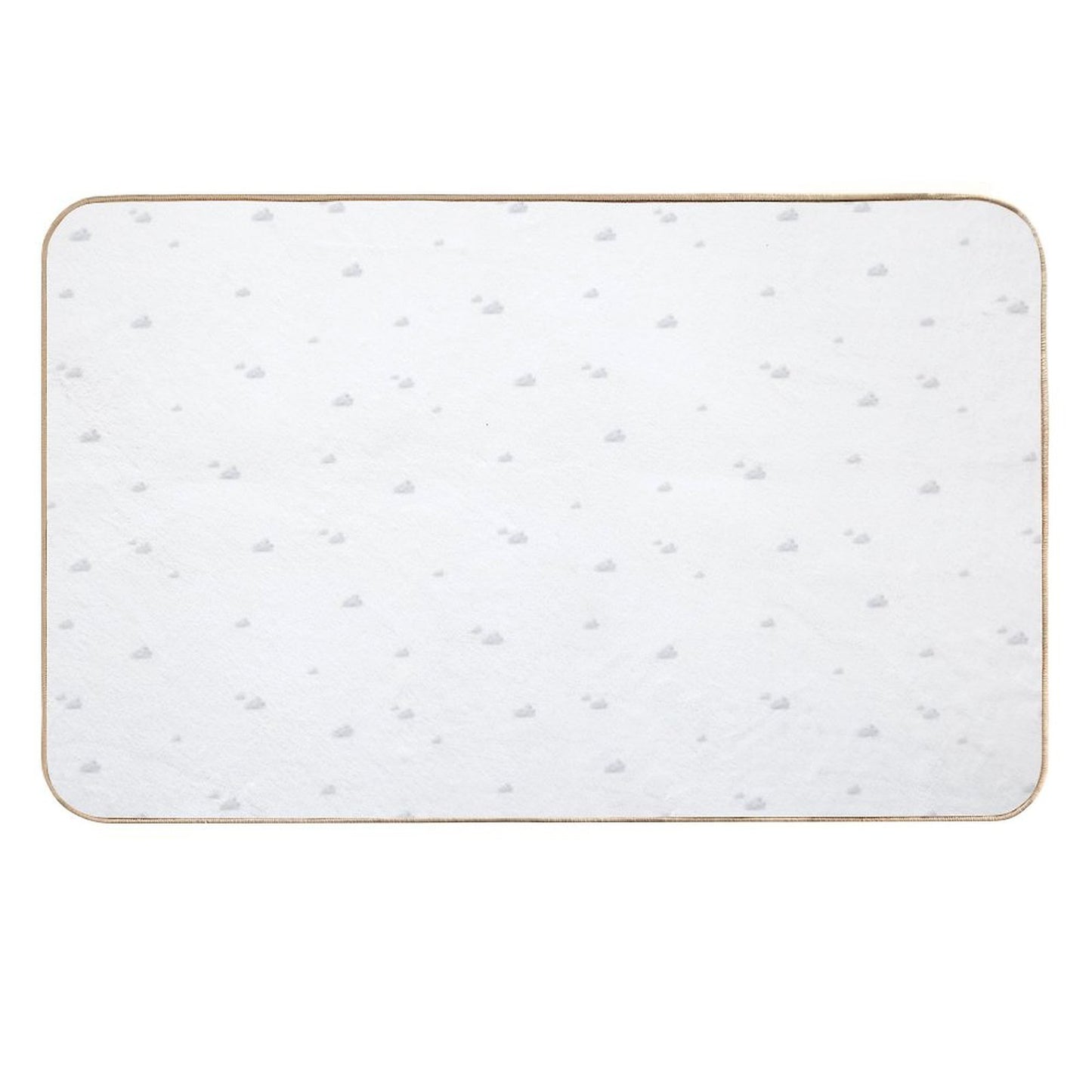 Grey Skies Painterly  Pattern  Eco-Friendly Bath Mat
