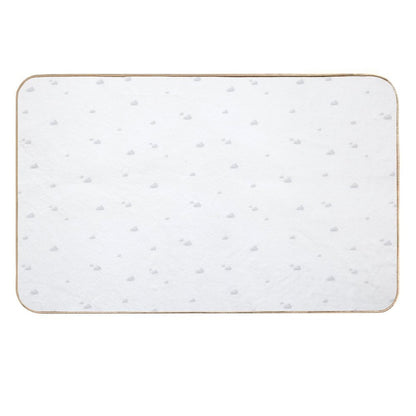 Grey Skies Painterly  Pattern  Eco-Friendly Bath Mat