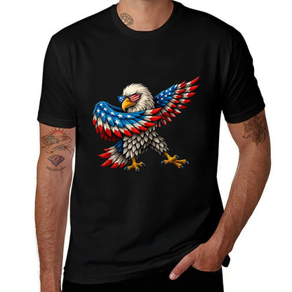 American Bald Eagle Patriotic Eagle 4th of July USA  Easy-care T-Shirt