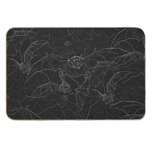 Bat Attack  Easy Maintenance Bath Mat